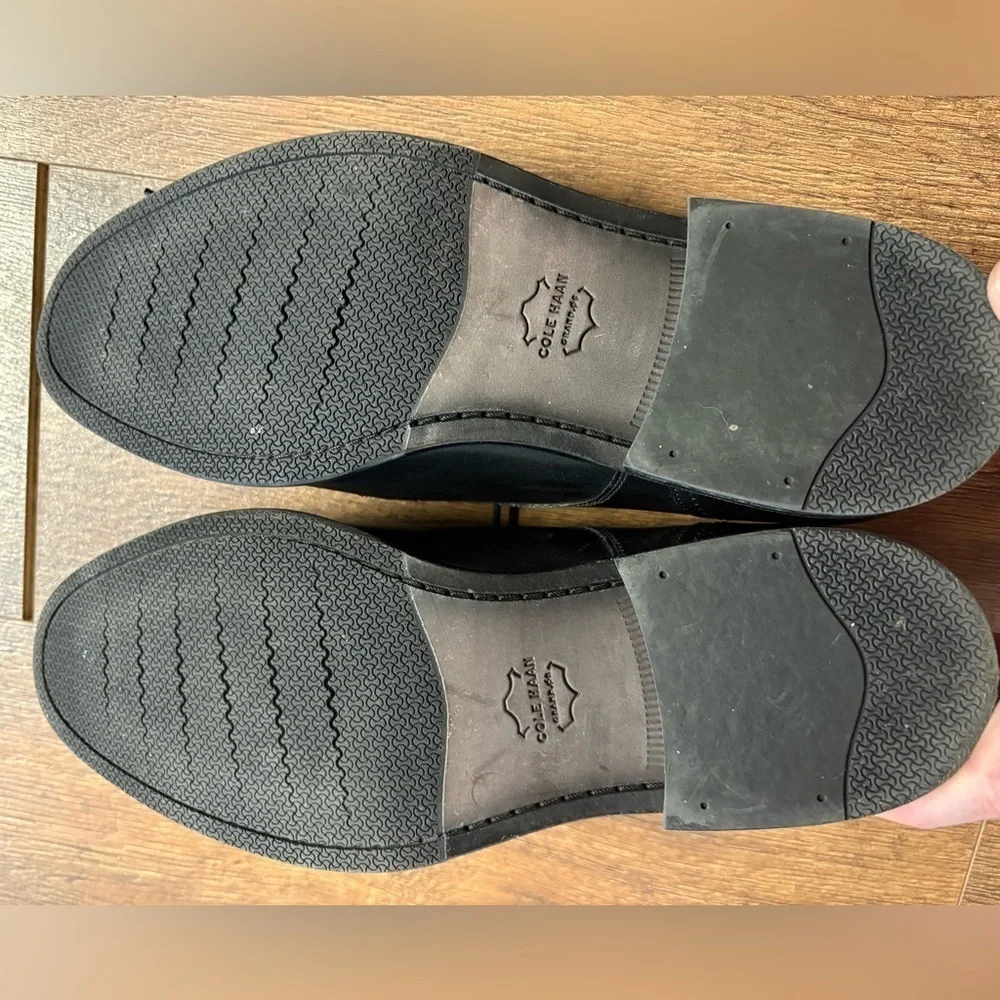 Cole Haan black Grand Johnson leather dress shoes